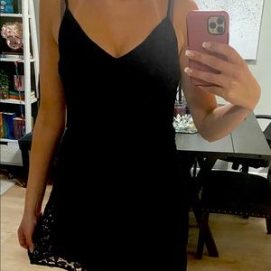 Abercrombie black lace dress size medium